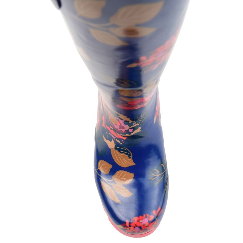 Journee Collection Womens Mist Block Heel Rain Boots, 5 of 11