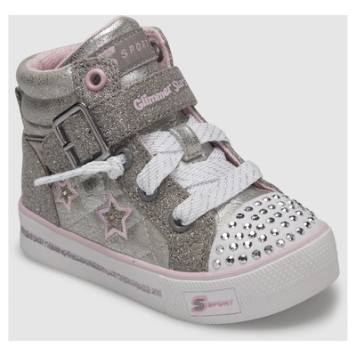 skechers girl high top sneakers