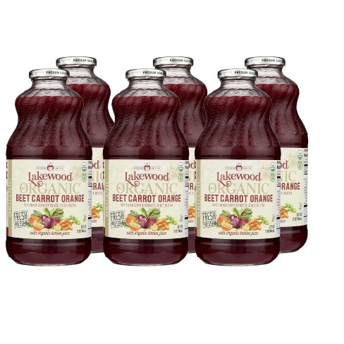 Lakewood Organic Beet Carrot Orange Juice Case of 6 32 oz