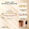 Eternity Bracelet Blue Cubic Zirconia, Sapphire Bracelet, 18K Gold Plated Hypoallergenic Bracelets -7.48inch/190mm - 3 of 4