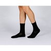 LEVANTI UOMO Mens Model Blend Solid Black Crew Socks - 1 Pair In A Pack LV-104  - Boytique %