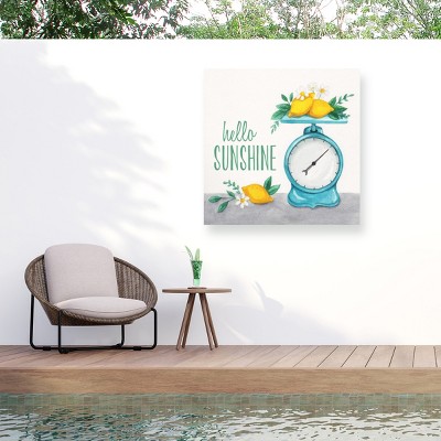 "Lemon Scale I" Outdoor Canvas