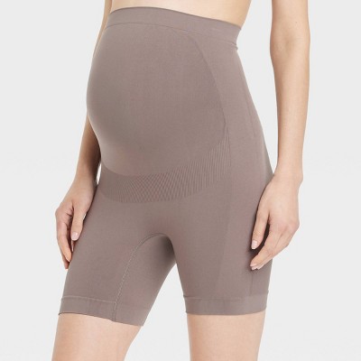 Ingrid & Isabel Maternity Ribbed Bike Short Bodysuit : Target