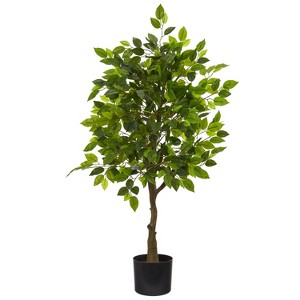 HomeStock  3.25 ft. Artificial Ficus Tree in Pot for Indoor/Outdoor - 1 of 4