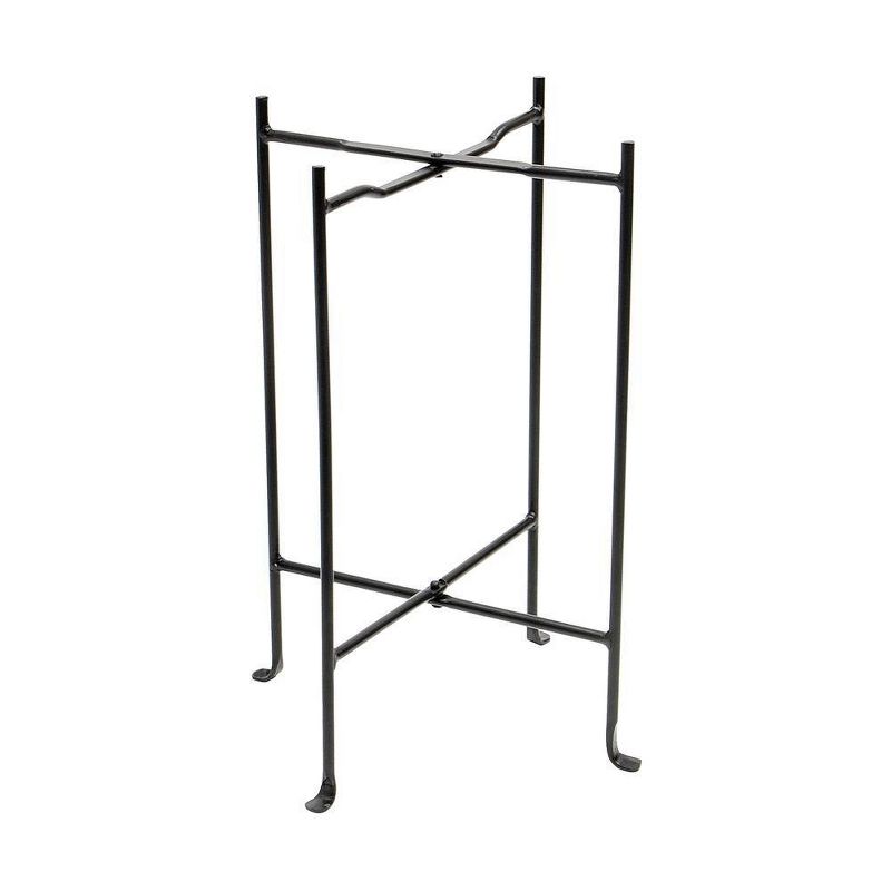 23&#34;Square Wrought Iron Folding Multi Purpose Floor Stand - Achla Designs, 1 of 5