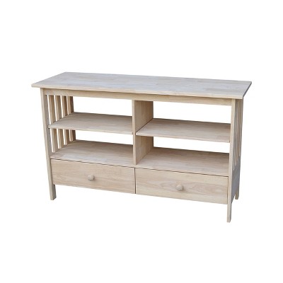 Concepts TV Stand for TVs up to 52" Unfinished - International Concepts