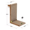 Gulches Indoor Cat Scratching Board for Small to Large Cat,Corrugated Board-Covered Cat Scratcher,Cat Scratching Pad with Bell,Brown - 4 of 4