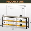 GALAXHERO TV Stand for 65-70 inch TV with LED Lights, Gaming Entertainment Center with Storage, Industrial TV Console for Living Room, Greige - 2 of 4