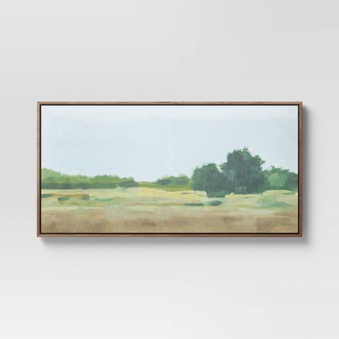 12" x 12" Country Landscape Framed Wall Canvas - Threshold™