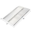 Silver Spring Mobility and Utility Ramp, 4 Foot Long Single Folding Textured Aluminum Surface, 600 lb Capacity with 2 Inch Side Rails, Silver - 4 of 4