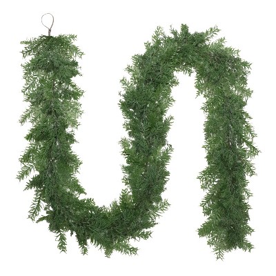 Puleo 9'x10" Artificial Christmas Garland with Soft PE Branch Tips