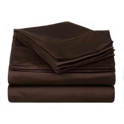 Luxury Cotton 530 Thread Count Solid Deep Pocket Bed Sheet Set by Blue Nile Mills