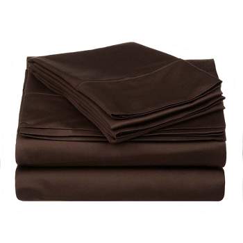 530 Thread Count Solid Deep Pocket Cotton Luxury Premium Bed Sheet Set by Blue Nile Mills