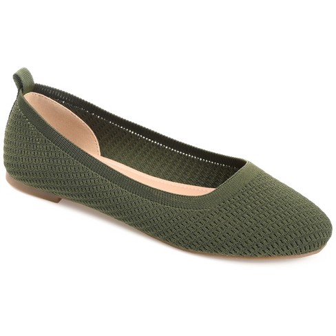 Buy the NWT Womens Green Flat Front So Slimming Brigitte Slim