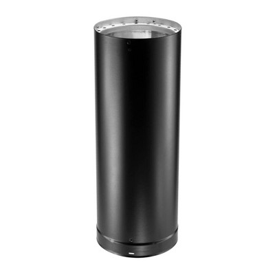 DuraVent DVL 6DVL-12 DVL Galvanized Steel/Stainless Steel Double Wall Wood Burning Stove Pipe Connector to Vent Smoke/Exhaust, 12" x 6" Diameter