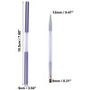 Unique Bargains Acrylic Dotting Painting Drawing Nail Art Liner Brushes Purple 1 Pc - 4 of 4