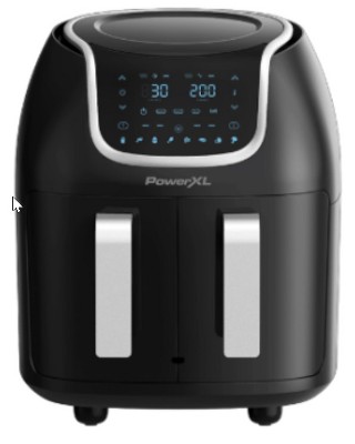 PowerXL Vortex Dual Basket Air Fryer Pro 9qt - Black
