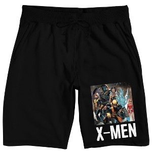 Marvel Universe Publishing Art Archive X-Men Men's Black Sleep Pajama Shorts - 1 of 3