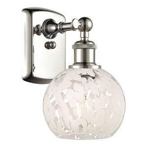 White Mouchette - 1 Light Wall Sconce In Modern Style-9 Inches Tall and 6 Inches Wide - 1 of 1