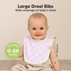 KeaBabies 8pk Organic Baby Bibs for Boy, Baby Drool Bib for Baby Boys and Girls, Newborn Teething Bibs - 2 of 4
