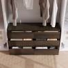 FUFU&GAGA Dark Wood Dresser With 6 Drawers Storage Cabinet Chest TV Stand Entertainment Chest - 2 of 4