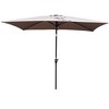 CAVINAS 6 x 9 FT Patio Umbrella with Push Button Tilt and Crank,Outdoor Waterproof Umbrella for Backyard,Poolside,Deck,Base Not Included - 2 of 4