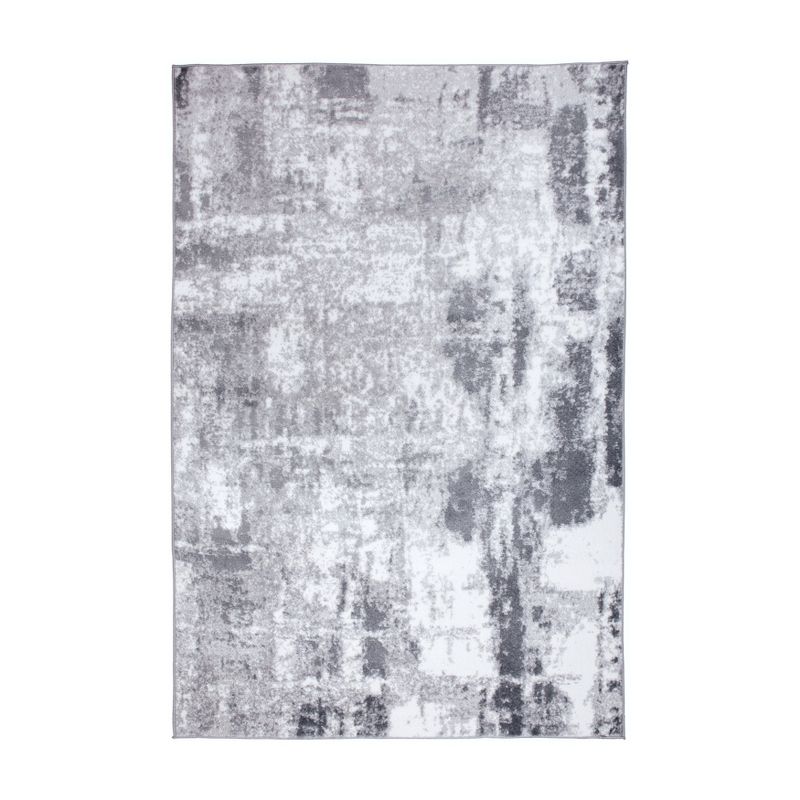World Rug Gallery Contemporary Abstract Distressed Area Rug, 1 of 13