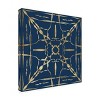 Trademark Fine Art - Alonzo Saunders  Motif on Blue IV Canvas Art - 4 of 4