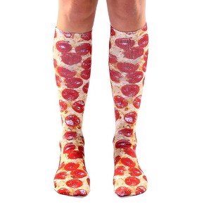 Living Royal Pizza Photo Print Knee High Socks - 1 of 3