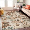 World Rug Gallery Beige Multi Floral Medallion Indoor Area Rug - 2 of 4