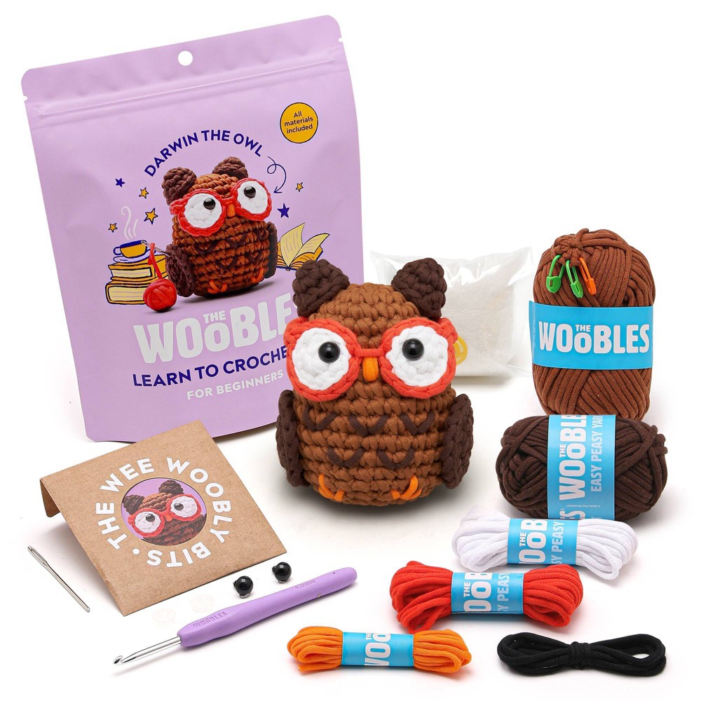 The Woobles Darwin the Owl Crochet Kit