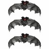 HalloweenCostumes.com  3-Pack Black Bat Prop | Ideal for Halloween and Party Decorations, Black/White - 3 of 4