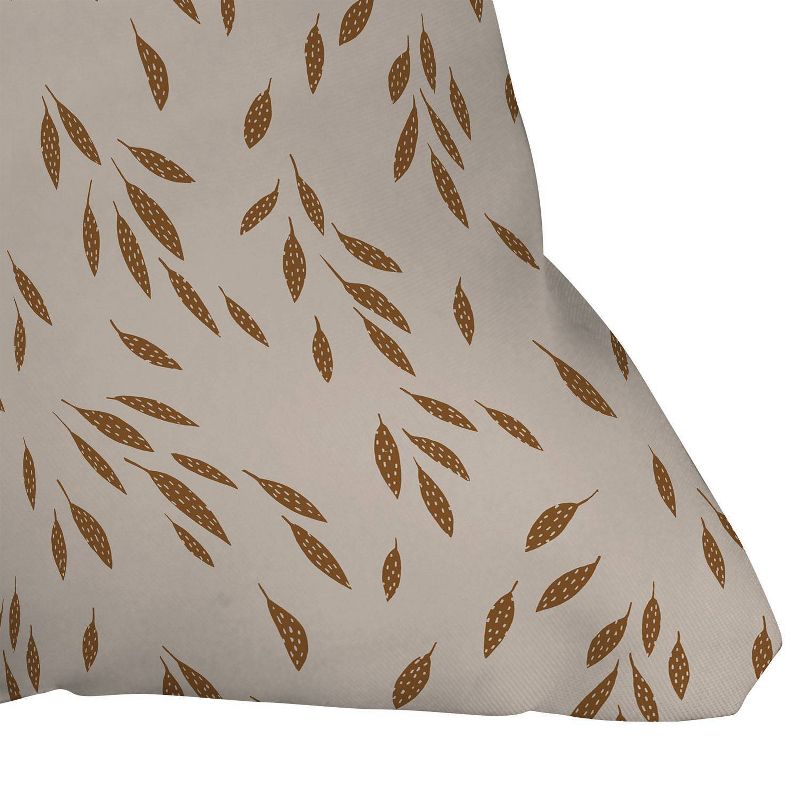 16&#34;x16&#34; Kelli Murray Falling Leaves Square Throw Pillow Brown - Deny Designs, 4 of 6