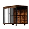 Dog Crate Furniture , Large Dog Cage Furniture with Tray for Medium Large Dogs, Wooden Dog Kennel Furniture - 3 of 4