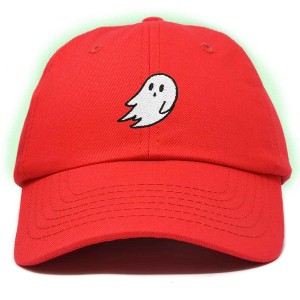 Dalix Ghost Glow in the Dark Embroidered Mens Womens Cotton Dad Hat Baseball Cap Adjustable - 1 of 4
