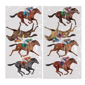 Beistle Race Horse Props, 29", (8/Pkg) Multicolored - 1 of 4