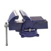 6" Heavy Duty Bench Vise - 360° Swivel Base With Locking Mechanism for Woodworking, Metalworking & DIY Projects - Blue - 2 of 4