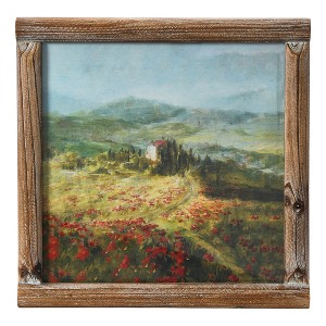 Storied Home Vintage Reproduction Landscape Print with Solid Wood Frame - 1 of 4
