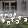 Big Dot of Happiness Skulls - Lawn Decorations - Outdoor Halloween Party Yard Decorations - 10 Piece - 2 of 4