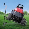 VEVOR Ride on Lawn Mower Lift Jack, 880 Lbs Weight Capacity, Telescopic Maintenance Jack with Crank Handle & Power Tool Handle, Black - 2 of 4