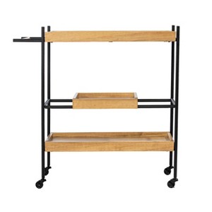 Claverdon Rolling Bar Cart - HZ1167040 - Natural - SEI - 1 of 4
