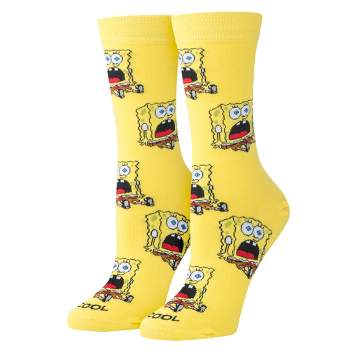 Cool Socks, Surprised Bob, Funny Novelty Socks, Medium
