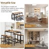 KTMBDW Dining Table Set for 4, Mid Century Modern Small Coffee Set for Dining Room Kitchen Apartment (Table + 4 Chairs) - 4 of 4