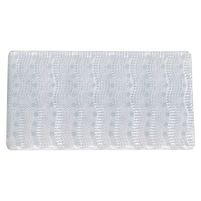 clear plastic shower mats