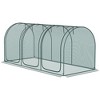 Outsunny Crop Cage with Two Zippered Doors, Storage Bag and Ground Stakes, Plant Protection Tent - 4 of 4
