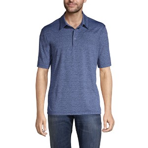 Lands' End Lands' End Men's Short Sleeve Space Dye Polo Shirt - 1 of 3