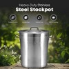GasOne 20 qt. Stainless Steel Stock Pot  with Lid and Capsule Tri-Ply Bottom Heavy-Duty Cooking Pot for Brewing, Soup, Seafood Boil - 2 of 4