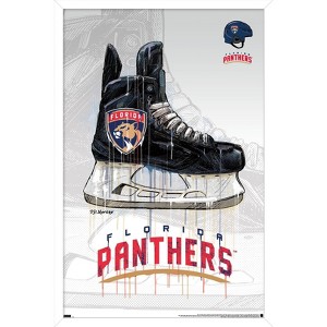 Trends International NHL Florida Panthers - Drip Skate 21 Framed Wall Poster Prints - 1 of 4