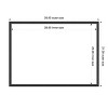 Amanti Art Stylish Black Narrow Framed Dry Erase Magnetic Board - 3 of 4