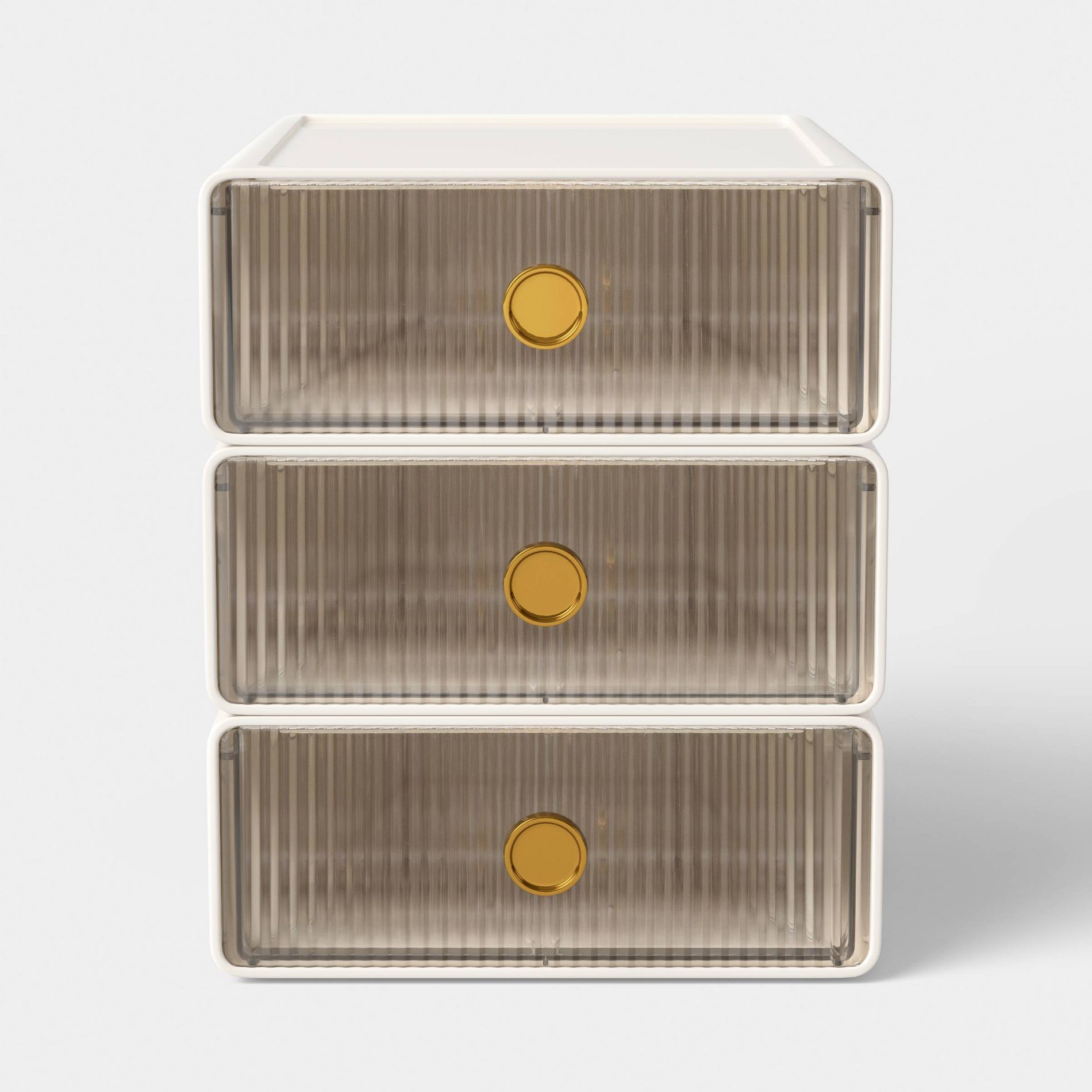 Small Stackable Drawers Set of 3 Cream - Threshold™